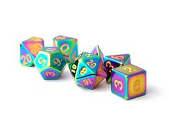 FanRoll Metal 7-Die Set - Torched Rainbow